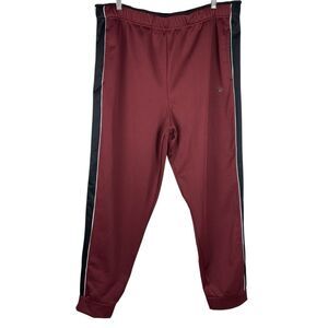 ⭐️ Pro Player Size XL Men's Perform-Dri Red Lightweight Track Pants Pockets